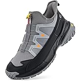 FitVille Extra Wide Sneakers for Men Slip-on Shoes, Soft Comfortable Mens Running Shoe, Slip Resistant Hiking Walking Shoes with Arch Support & Wide Toe Box