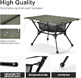 OneTigris Dipper Camping Table Lightweight Folding Table with Mesh Storage 66lb view 3