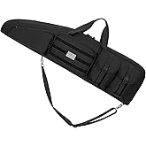 OUUTMEE Soft Double Shotgun Rifle Case 32"/38"/42"/46"/52"/55" Long Rifle Bag for Hunting Shooting Range, Firearm Transportation, With Multiple Magazine Holder Pouches