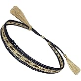 Gamboa 100% Natural Horsehair Hat Bands for Cowboy and Panama Hats for Men and Women Western Hat Bands