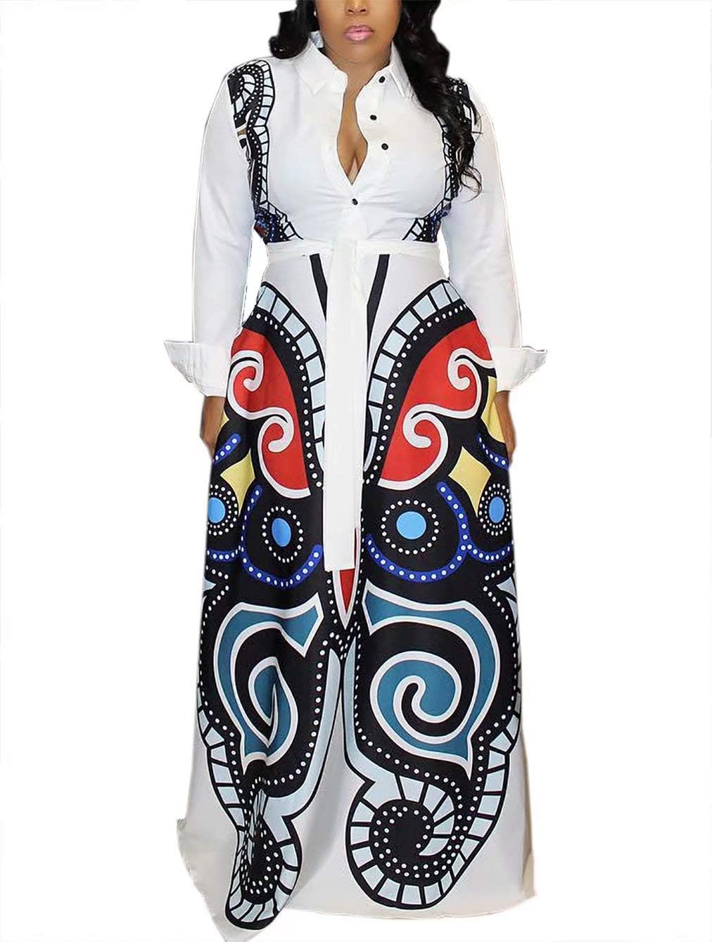 amazon white long sleeve maxi dress