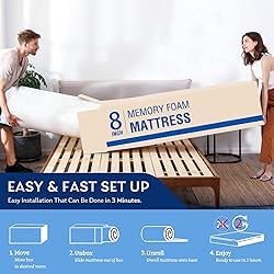 King Mattress in a Box, 8 inch Mattresses, Memory