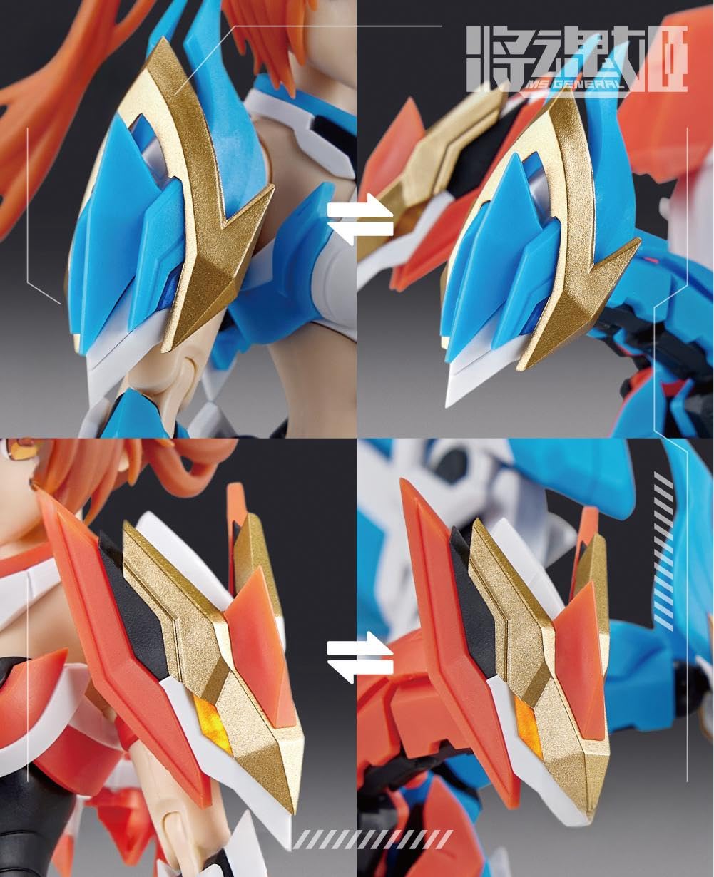 HiPlay Jianghunji Plastic Assemble Model Kits: Eastern Wu's Da Qiao & Xiao Qiao Biyi Bird Anime Style 1:12 Scale Collectible Action Figures MG-10