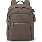 Tumi Womens Halsey Backpack Mink One Size | Travel Backpack, for Business, Fashion, Commute, Holds Up to 14" Screens, Nylon, Multiple Pockets, Key Leash, TUMI Tracer