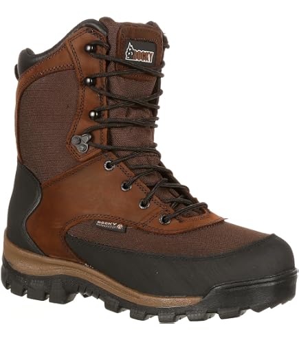 Rocky 4755 8 Inch Hunting 600G‎ Waterproof Mens Boots Ankle Brown Size 12W Men main image 3