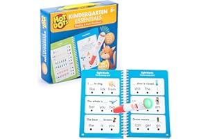 Educational Insights Hot Dots Kindergarten Essentials: Reading & Math Workbook - Kindergarten Workbooks with Interactive Pen, Homeschool Learning Books, Build Reading Fluency and Math Skills, Ages 5+