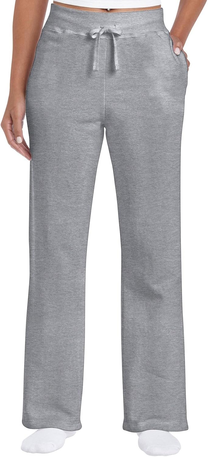 Pants Clothing & Accessories GILDAN Womens Open Bottom Sweatpants ...