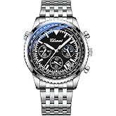 OIDEA Multifunction Watches for Men: Multi Dial Analog Quartz Wrist Watch Waterproof Luminous Calendar Chronograph Business Dress Mens Watches with Stainless Steel Strap