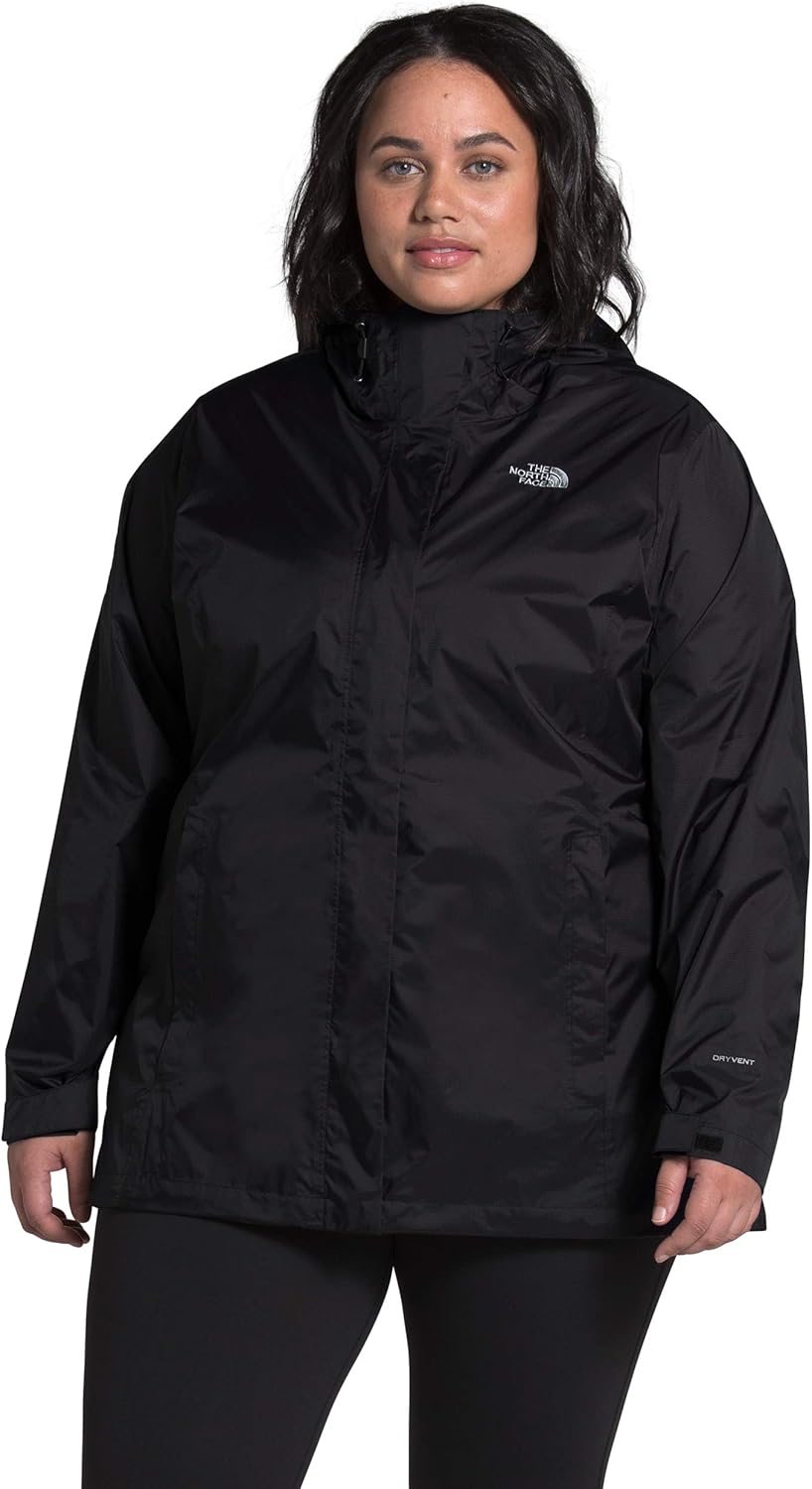 The North Face Women’s Plus Size Venture 2 Waterproof Hooded Rain Jacket: Clothing