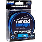 Nomad Design Panderra Cyan Blue X8 Braid 600Yds (Dia. 0.50mm) 100 pounds - Premium Blue PE Fiber Fishing Line with Micro Weave Technology, Hydroslick Coating, and Increased Casting Distance