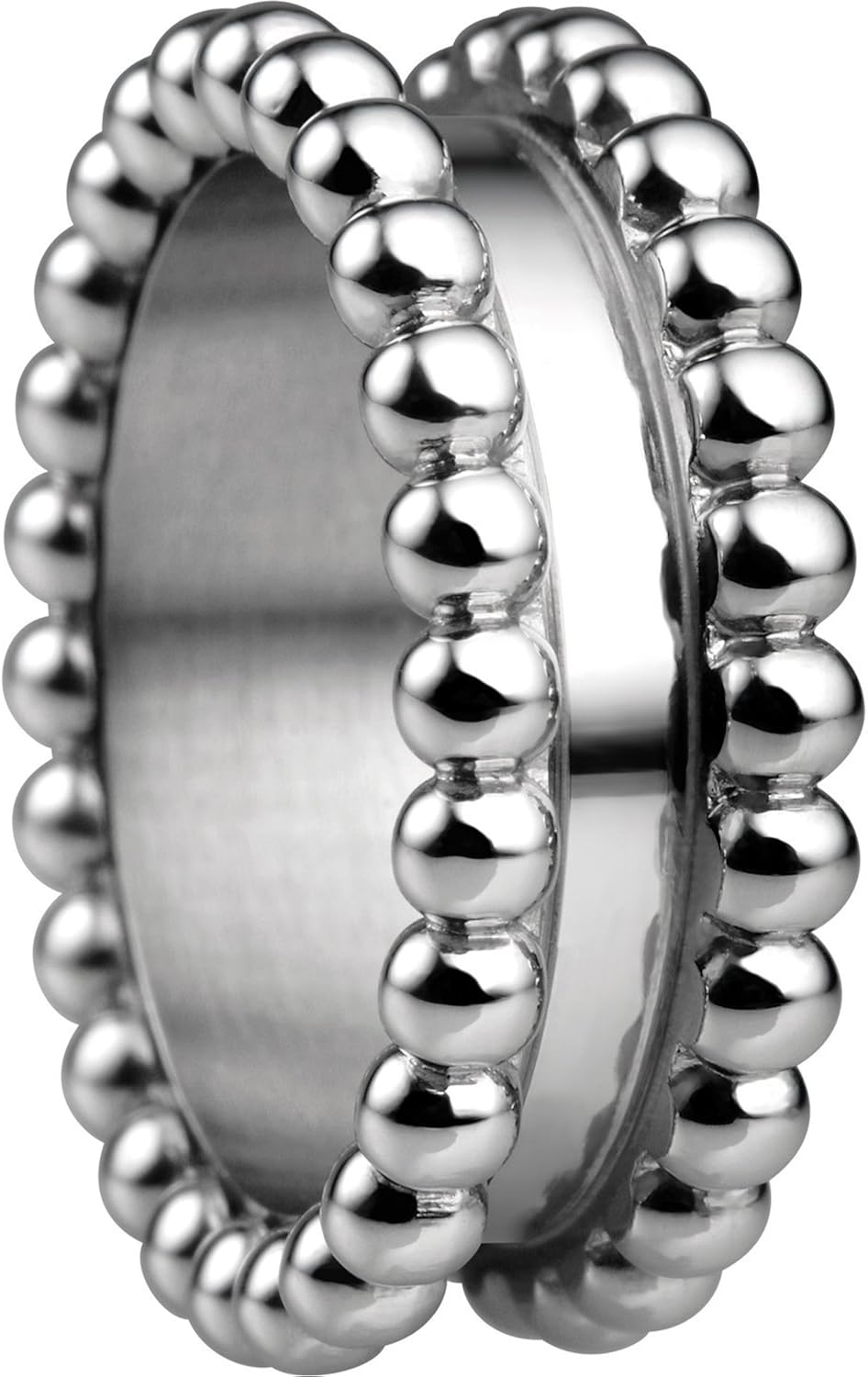 Anillo Interior Bering Small Hope Arctic Symphony – Estrecho, Acero Inoxidable Dorado, Tamaño 50-64, Sin Piedras, Unisex