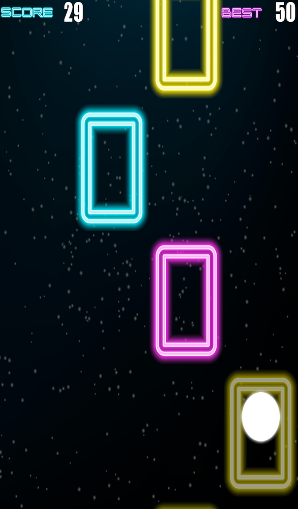 Neon Tiles Space Hop Ad-Free