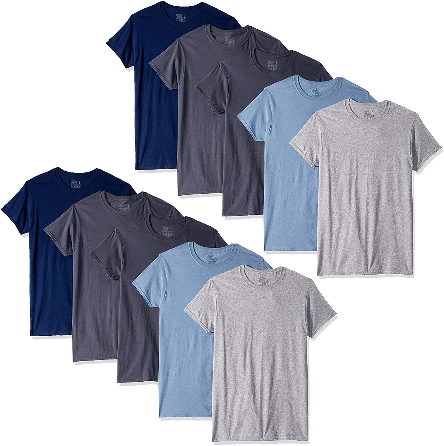 Fruit of the Loom Men's Crew Neck T-Shirt Multipack: Clothing