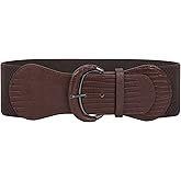 JASGOOD Women Stretchy Wide Waist Belt for Dress Ladies Vintage Elastic Belt