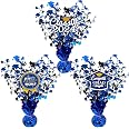 Jetec 3-Pack Graduation Table Centerpieces - Glitter Foil Cap & Certificate Decor For 2025 Grad Party (Blue) - View #3