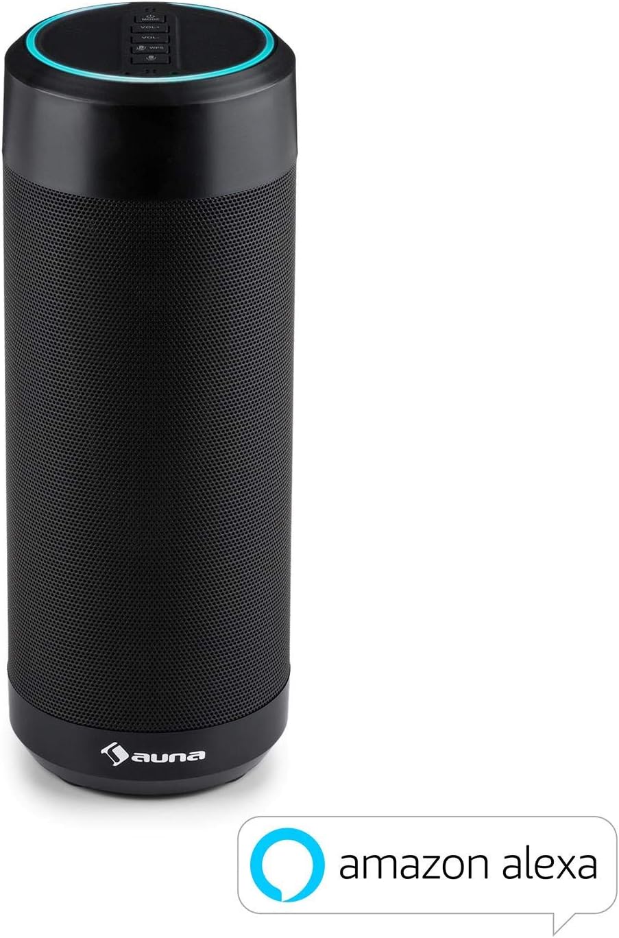 Auna Intelligence Tube Bluetooth Lautsprecher Bluetooth Speaker Akku Alexa Voice Service Sprachsteuerung Oder App Control Ipx4 Spritzwassergeschutzt Wlan Leistung 6 W Rms Schwarz Amazon De Audio Hifi