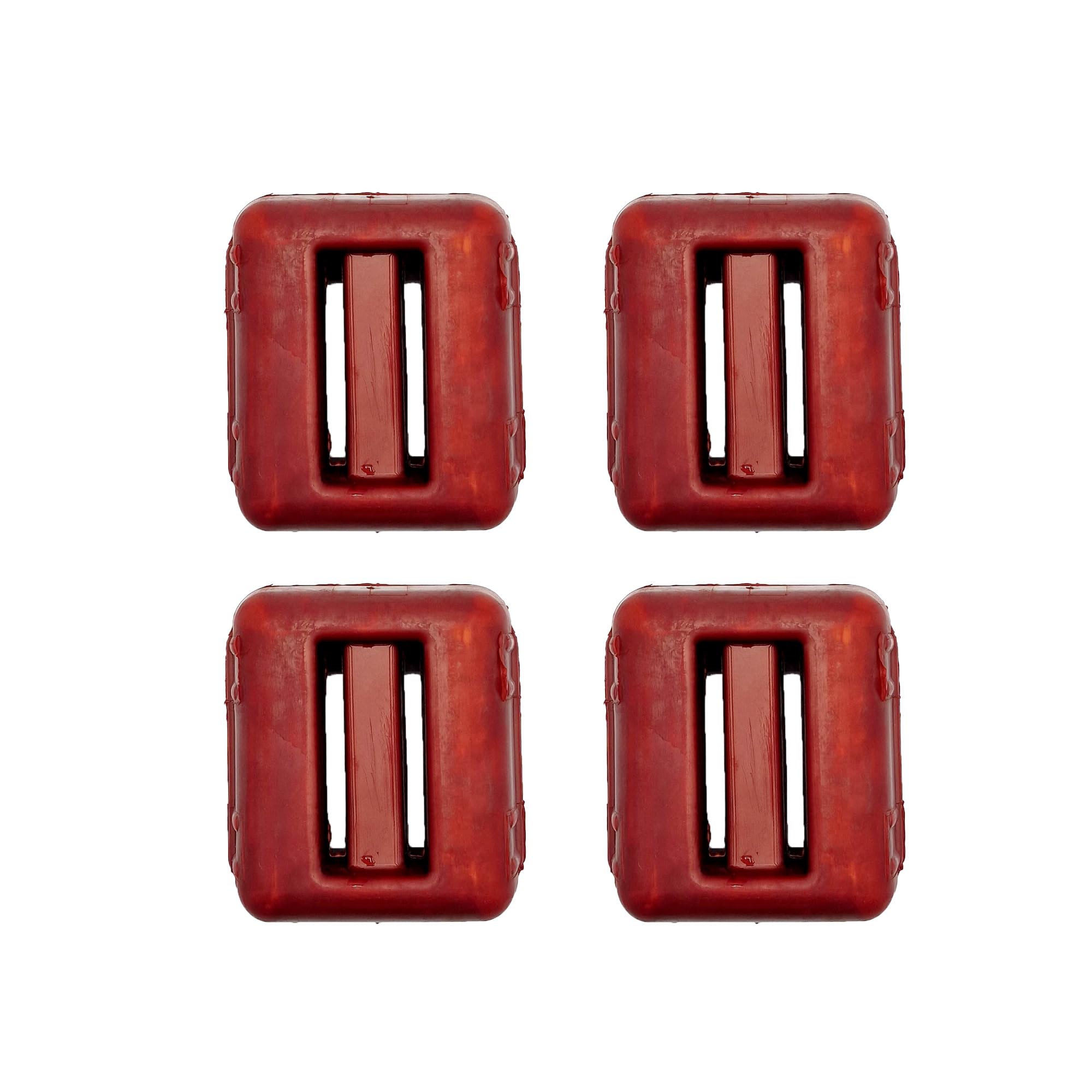 NAMAKA® Red Plasticised Sub Weight Lead for Diving from 1 kg - 1 to 7 Pieces in One Pack (Red, 4 Pieces)