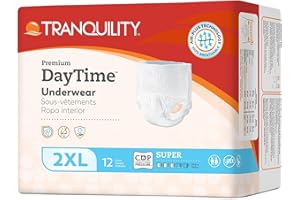 Tranquility Premium DayTime™ Disposable Absorbent Underwear (DAU) - XXL - 48 ct