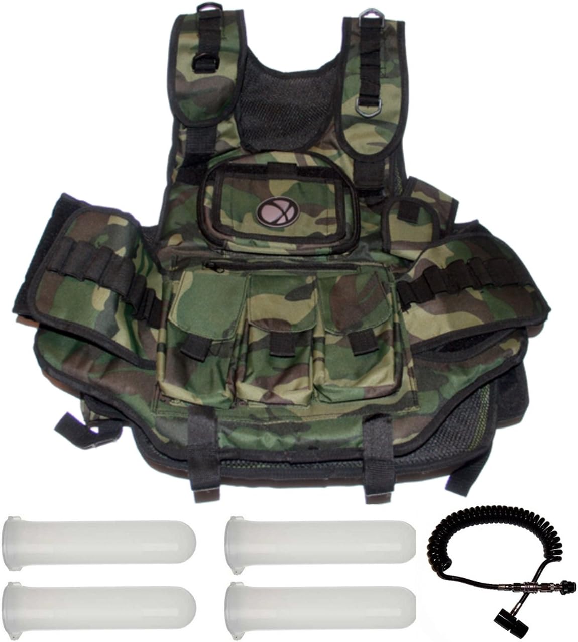 GXG Deluxe Camo Vest + Remote + 4 140rd Tubes