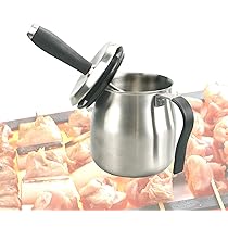 sauce pot and basting brush set