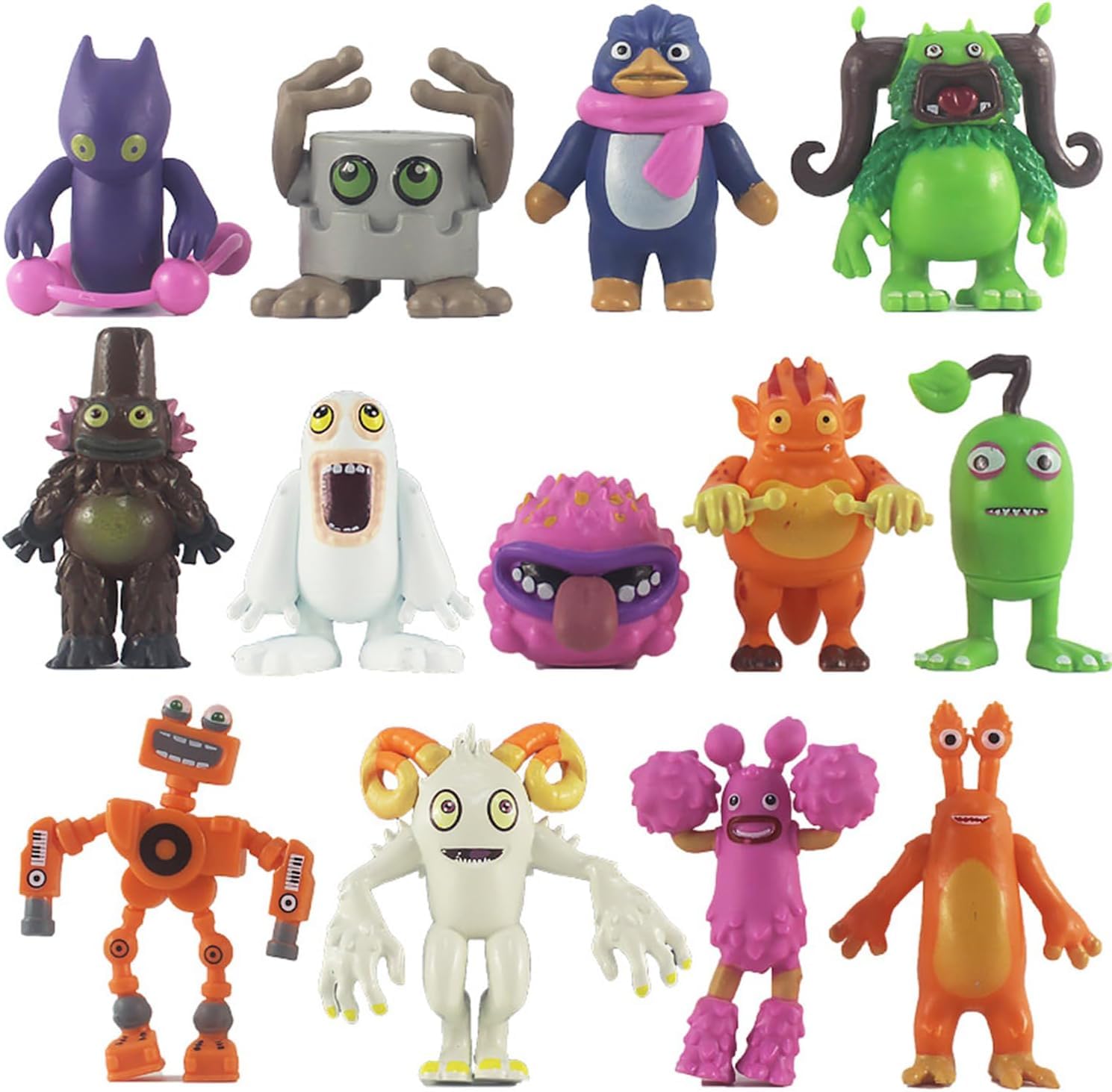 YZR 13pcs My Singing Monsters Action Figures, Singing Monsters Collection Dolls Set Cake Toppers for Kids Adults Fans，1.8-3.5inchs