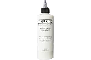 GOLDEN ARTIST COLORS Golden Acryl Med 8 Oz Glaze Liquid Satin