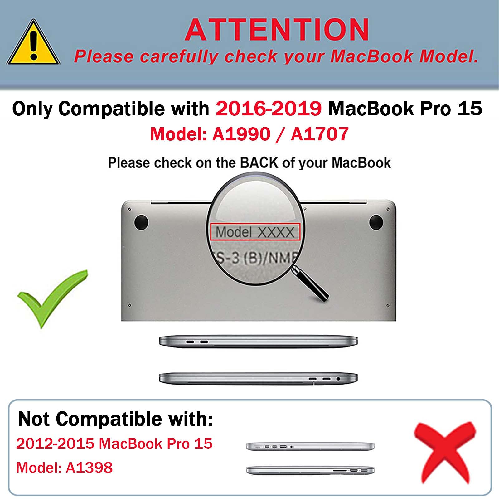 TECOOL Case Compatible with MacBook Pro 15 Inch 2019 2018 2017 2016 with Touch Bar A1990 A1707, Ultra Thin Protective Hard Shell Case, Semi-Transparent Frost White