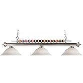 Z-Lite 170BN-WM16 3 Billiard Light, Brushed Nickel