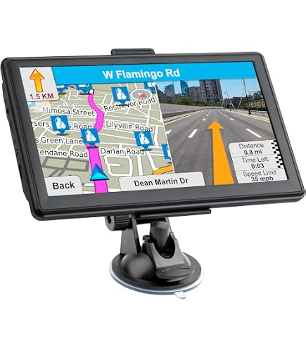 Garmin Gps For Car GPS Navigation For Car, 2025 Map 7 Inch Touch Screen Car GPS, Voice Turn Direction Guidance, Support Speed And Red Light Warning, Pre-Installed North America Lifetime Map Free