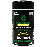 CLENZOIL Field & Range Single-Use Saturated Gun Oil Wipe Packets | Individual CLP Wipes | One-Step Gun Cleaning Oil & Lubricant Field Wipes for Hunting