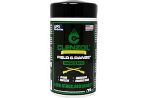 CLENZOIL Field & Range Single-Use Saturated Gun Oil Wipe Packets | Individual CLP Wipes | One-Step Gun Cleaning Oil & Lubricant Field Wipes for Hunting