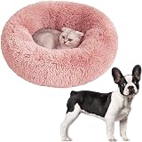 OKPOW Donut Dog Bed 60cm Calming Calming Anti Anxiety Non Slip Bottom view 7