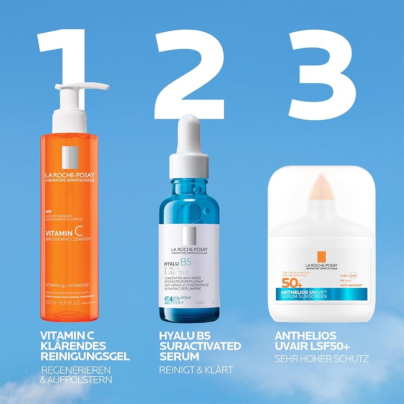La Roche Posay Anthelios UV Air sunscreen serum SPF 50+ with hyaluronic acid, niacinamide and vitamin E, for all skin types, 50 ml