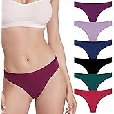 Thongs Etc womens Modern, Fresh Thong, 6-pack, Ultra-thin Lightweight Microfiber Thong Underwear