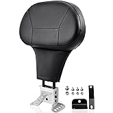 kekykm 1997-2026 Adjustable Driver Rider Backrest compatible with Harley Davidson Touring Street Glide Road Glide Road King Ultra Limited Electra, Stitch Backrest Pad