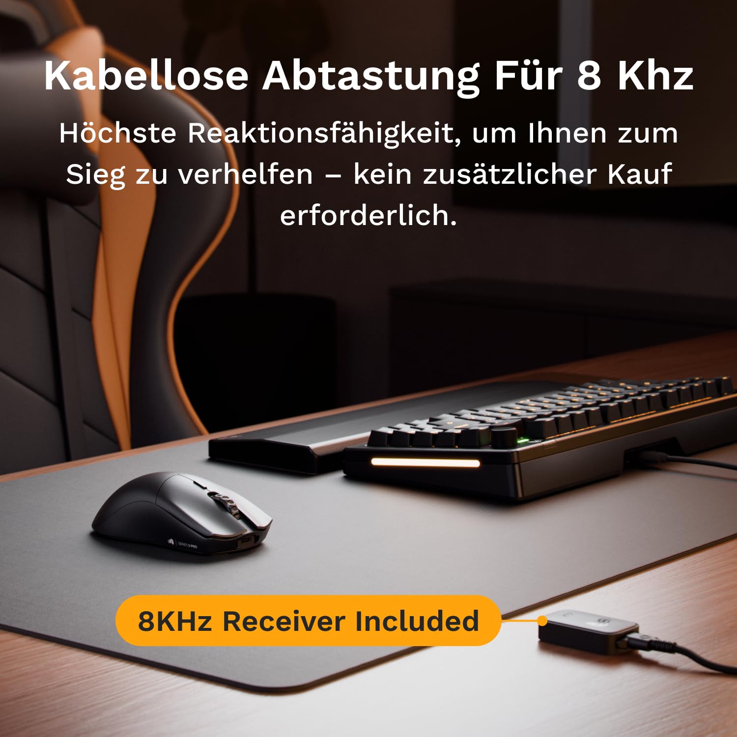 GLORIOUS Series 2 PRO Kabellose Gaming-Maus, 55g, 8K-Abrufrate, in Weiß 4