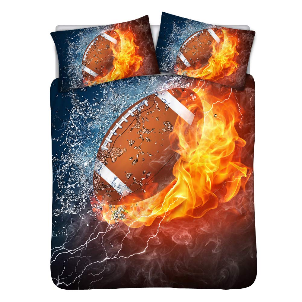 Best Boys Bedding Sets Twin Football Fire And Ice