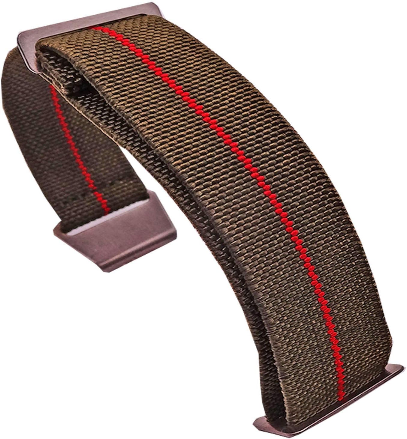 Strap Elastic Watch Band Military Watch Strap Canvas Nylon Watch Strap 20mm 21mm 22mm Watch Bands Hook Buckle