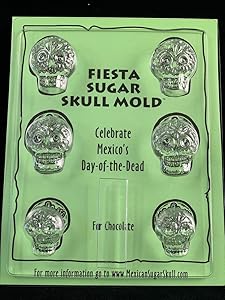 Sugar Skull Chocolate Mold - Fiesta - Candy Making Mold