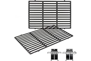 QuliMetal 19.5" Grill Grates for Weber Genesis 300 Series, Genesis E310 E320 E330 S310 S320 S330, Replacement Parts for Weber 7524,7528, Cast Iron Grill Grates