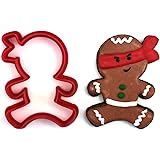 Jumping Ninja Gingerbread Man Cookie Cutter