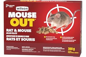 Rat & Mouse Killer Pellets, Superior Effectiveness, no Chemicals, 360 g
