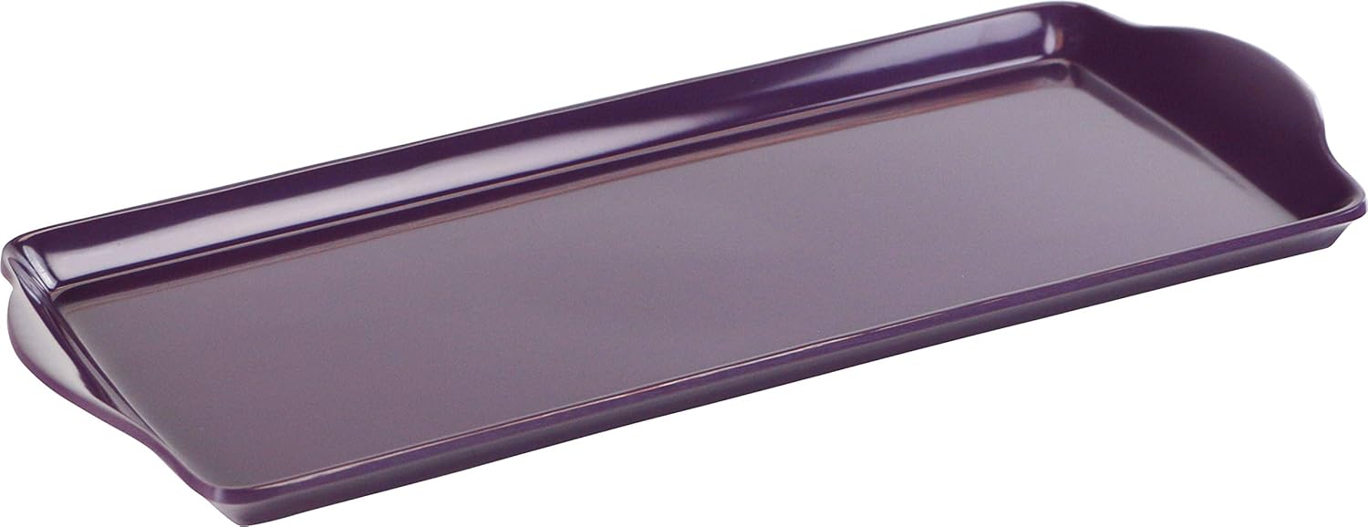Calypso Basics by Reston Lloyd Melamine Tidbit Tray, Plum (06502)