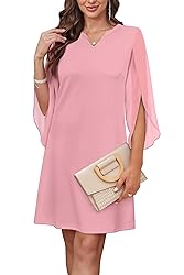 RUMIA Cocktail Dresses for Women Flutter 3/4 Sleeve