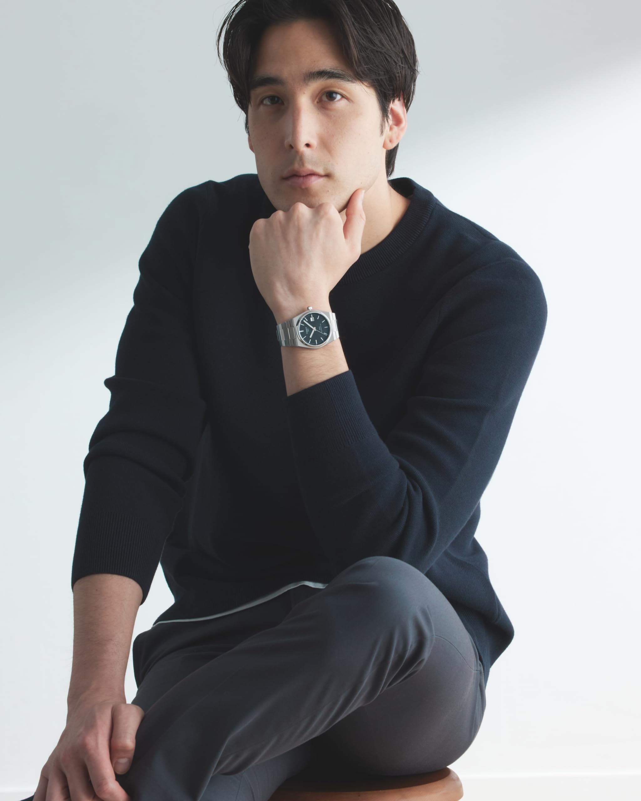 Tissot PRX Powermatic 80, Swiss Automatic Watch for Men, Stainless Steel Case, Black Dial, (Model: T1374071105100)