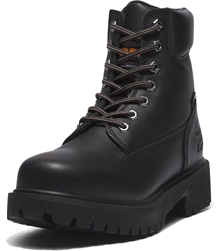 Amazon.com | Timberland PRO 8IN Men's, Black, Steel Toe, EH