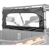 KEMIMOTO Upgrade Zippered Soft Rear Windshield Window Compatible with Polaris Ranger XP 1000 / 1000 /Crew 2017-2025 Ranger XP