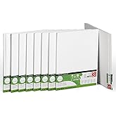 Daler-Rowney Simply. Canvas Panel, Super Bulk Pack 100% Cotton, Pre-Primed, 27 Pack, 11x14, White