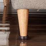Medipaq Felt Castor Cups 4x Small 44mm Solid Brown Furniture Protectors view 8