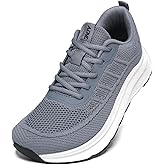 KDN Men's Wide Toe Box Shoes Cushioned Road Running Shoes Non Slip Mens Walking Sneakers for Wide Feet Comfortable Athletic Gym Workout Shoes Wide Width